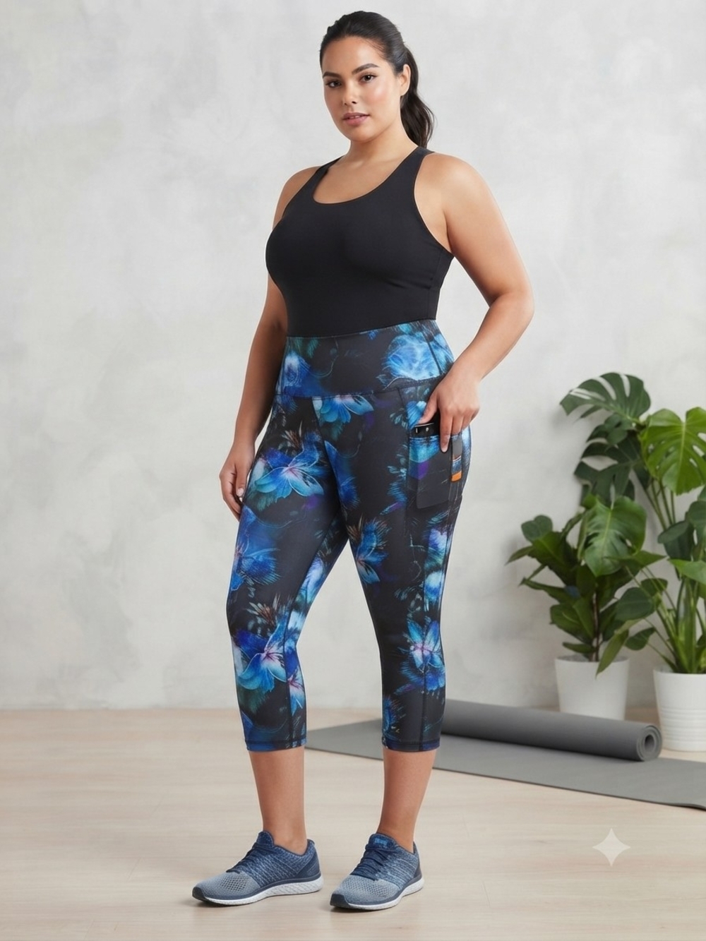 Mta Sport Women's Floral Athletic Leggings